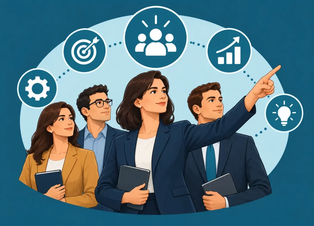 Guía de liderazgo empresarial para gerentes y directivos