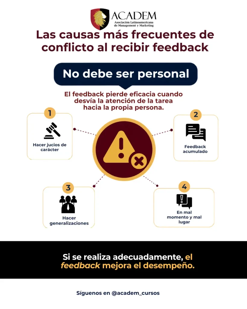 causas de conflicto al recibir feedback